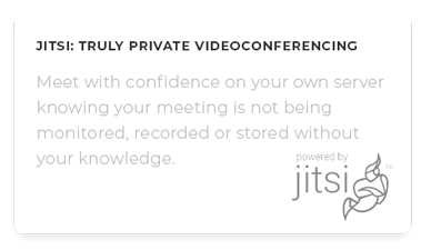 Open source apps like Jitsi
